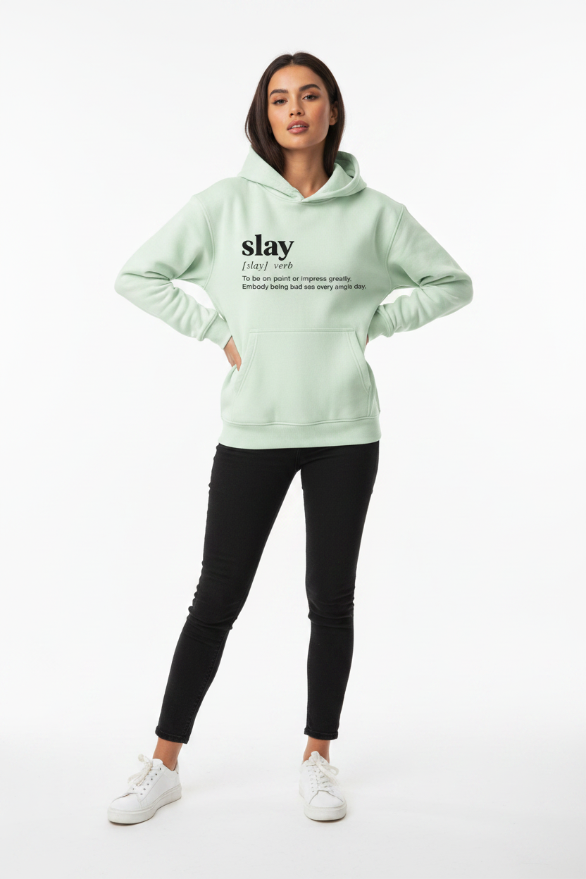 Slay Definition Hoodie – Mint Green JRSFHOL22HD005