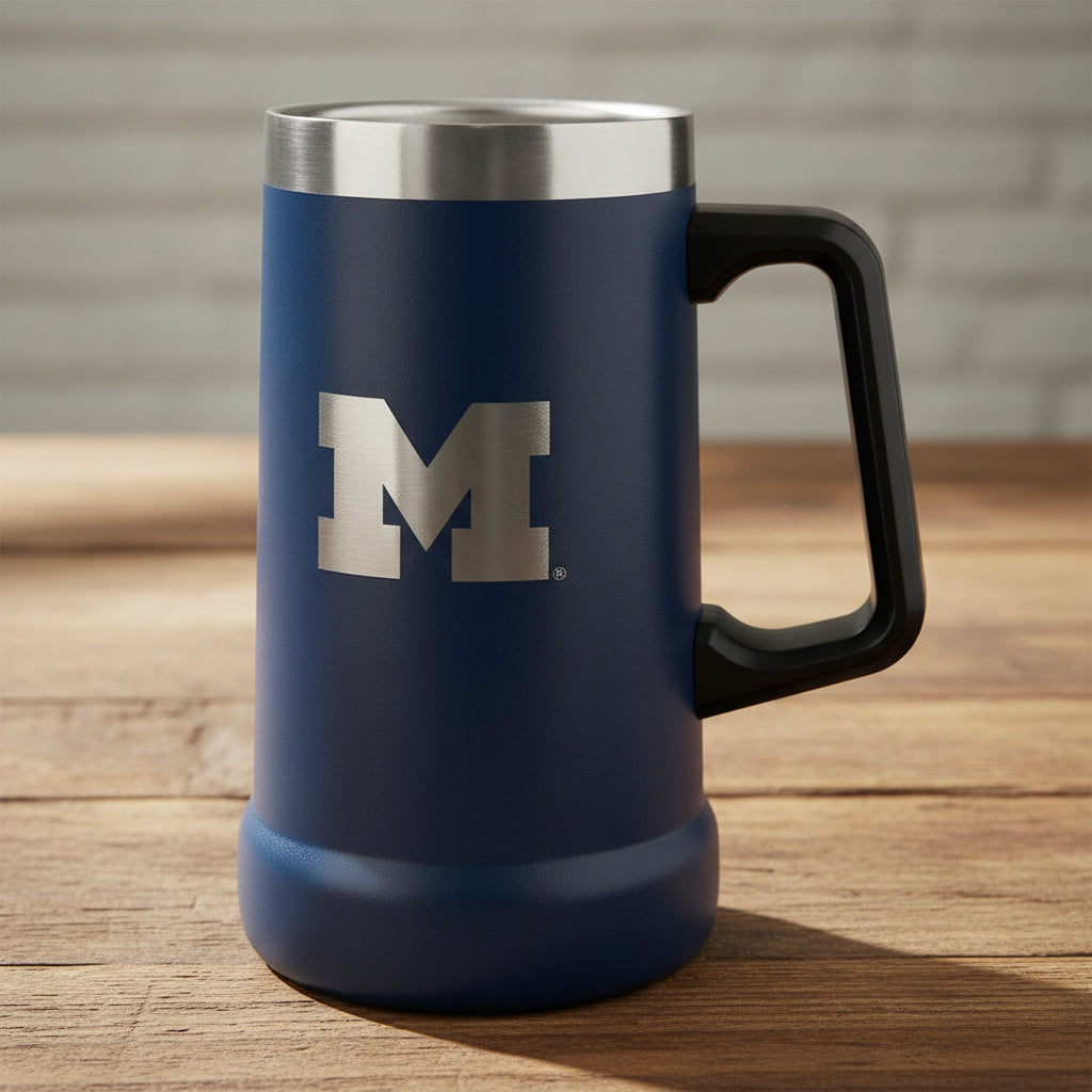 * Officially Licensed Michigan Wolverine Steins 24oz.       sku: STL-01007stw