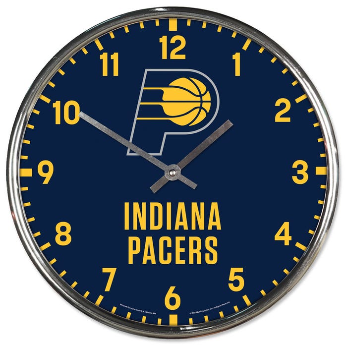 Indiana Pacer Chrome Clock    Sku: 2779523-win
