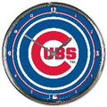 Officially Licensed Chrome Wall Clock Chicago Cubs MLB