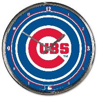 Officially Licensed Chrome Wall Clock Chicago Cubs MLB