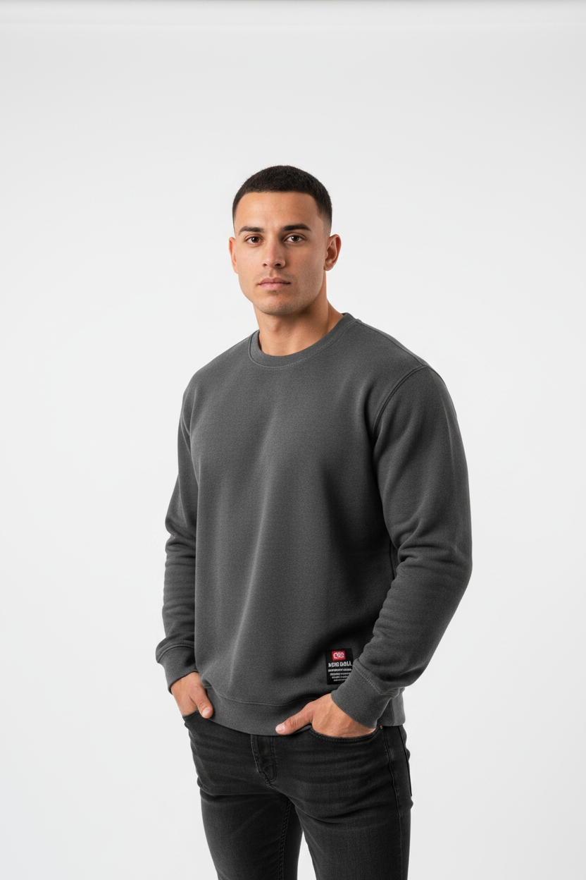 Ecko Unltd L/S Thermal Shirt  Char Heather.              Sku: EO34L366.  Size: M-3Xl