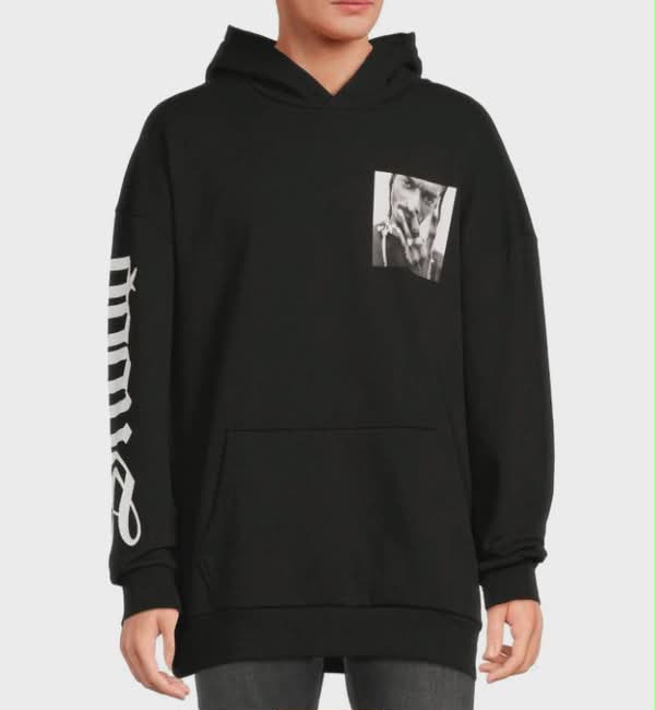 Death Row Records Graphic Hoodie – Black - Sku:4DR10116.    Size; M.L,XL