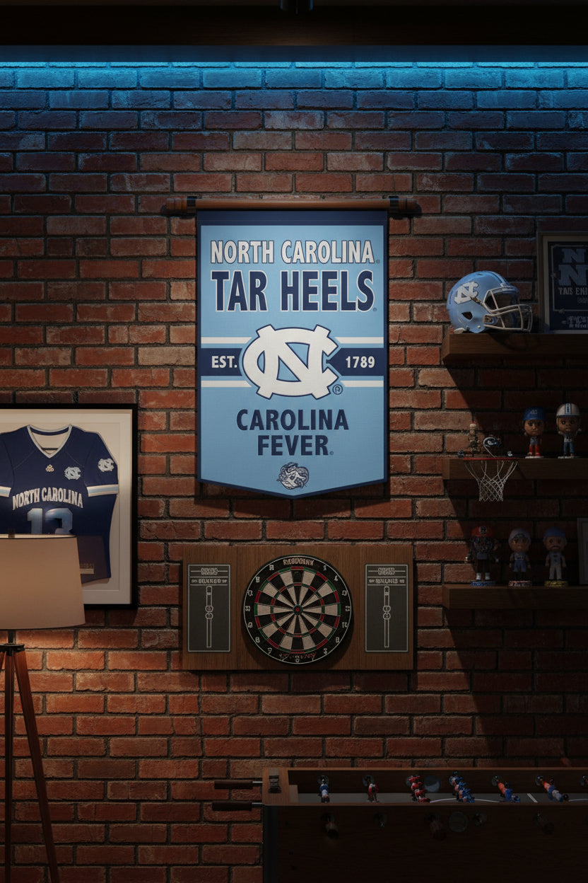 * Officially Licensed  North Carolina Tan Heels Wool Banner size: 24"x38"         sku: 48926322-win