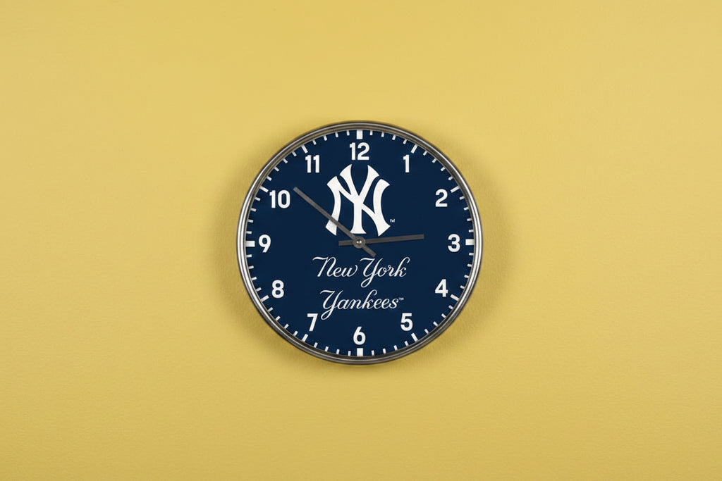 New York Yankees Chrome Clock 12" sku: 2794623-win