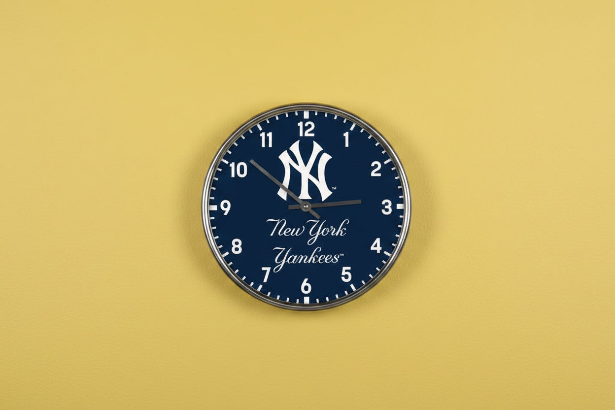 New York Yankees Chrome Clock 12" sku: 2794623-win