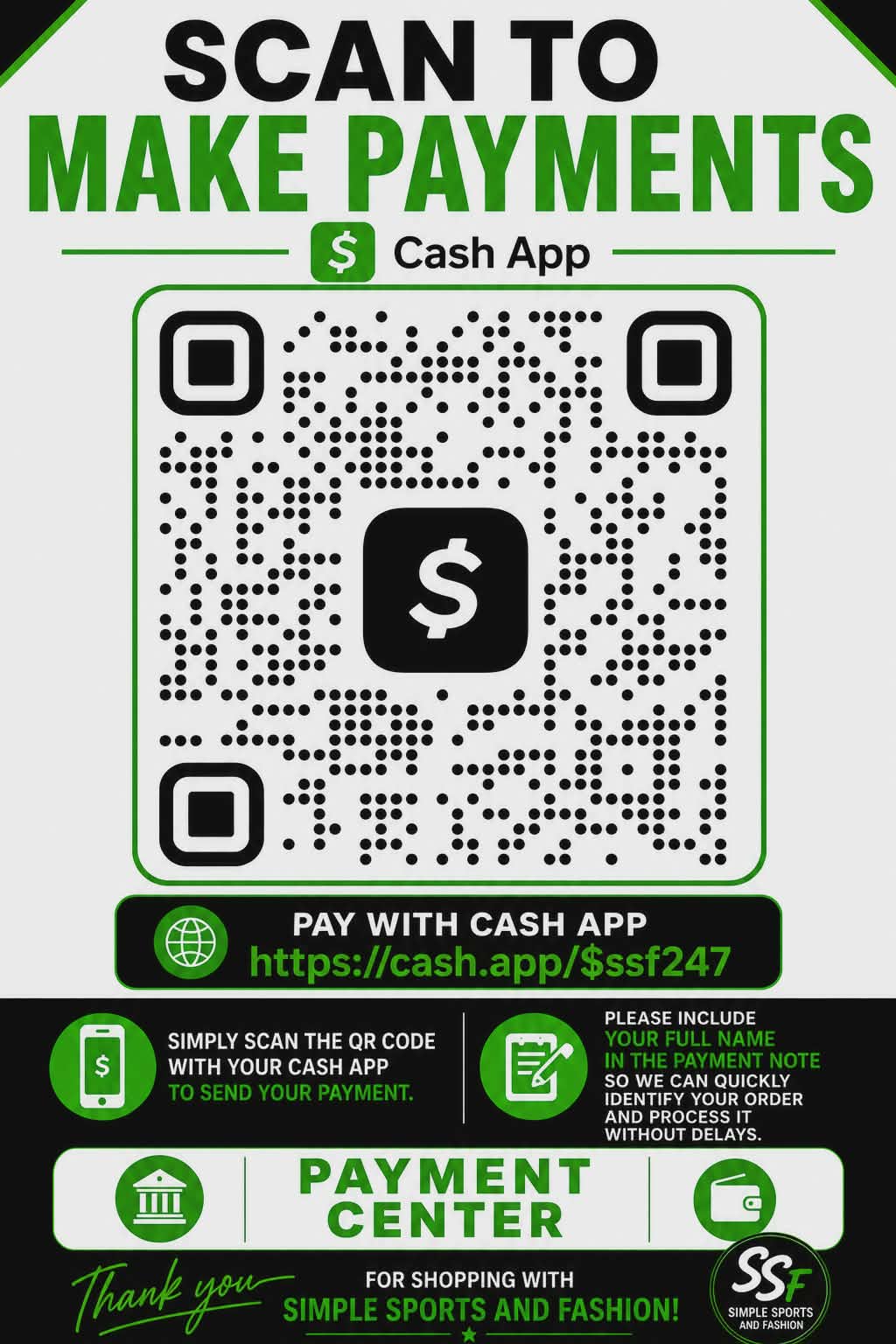Cash App Payment Center