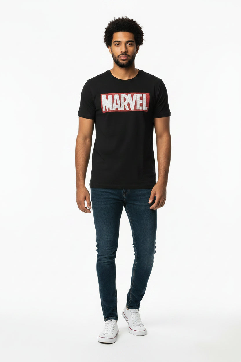 Men's Big and Tall Marvel Comics Logo Graphic Tee sku: Marvel Size:2XL,3XL