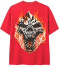 Licensed Flaming Skull Graphic T-Shirt.                     SKU: SILENCE SKULL