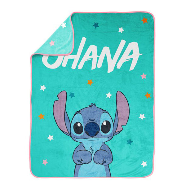 DISNEY                                                        STITCH kids Plush Throw Blanket JF26303-pkg