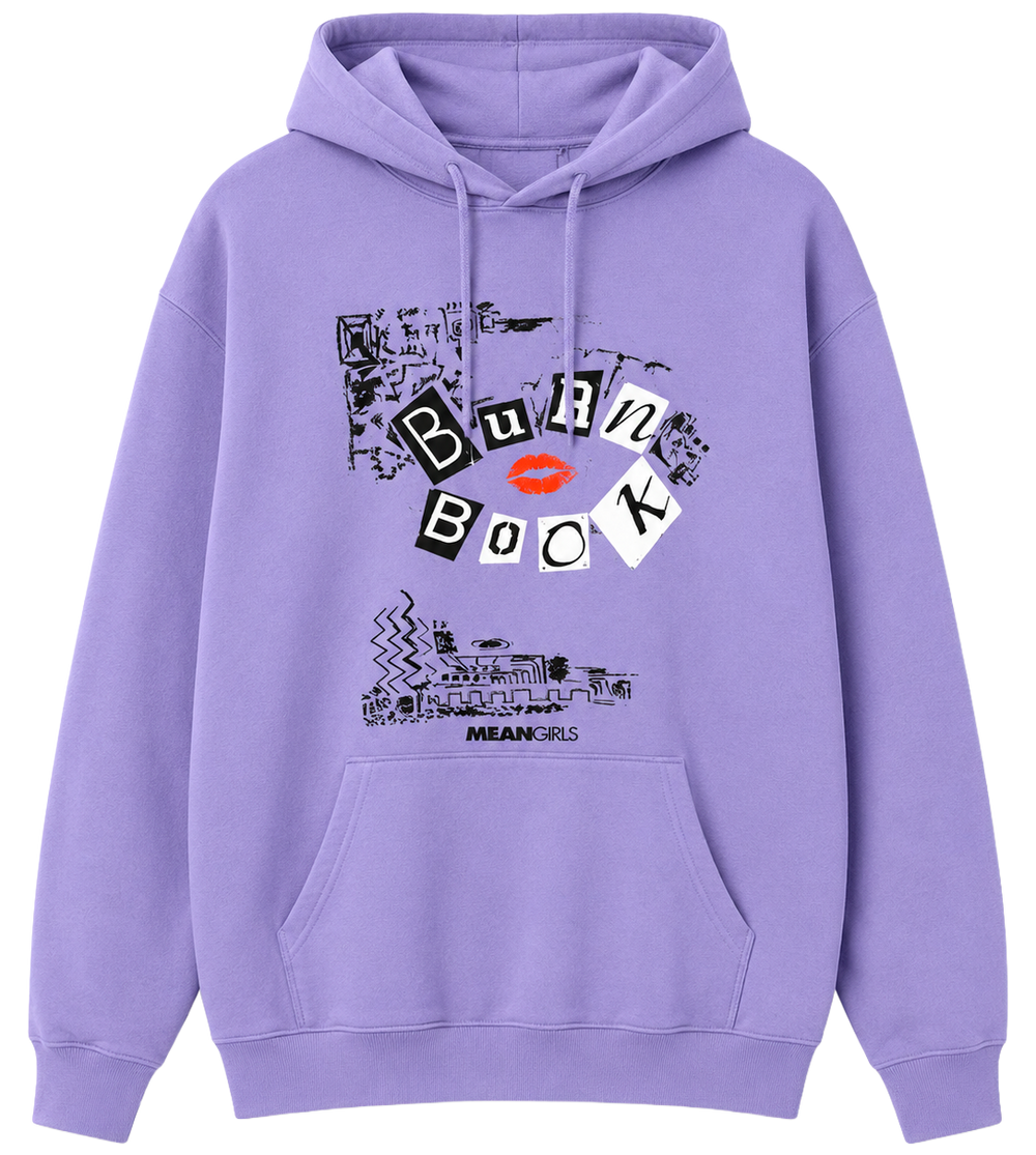 Licensed Mean Girls Hoodie Med Purple.                Sku: MIJH2136RC Size S-XL