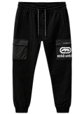 Ecko Unltd. Cargo Pocket Jogger Sweatpants – Black Streetwear Pants Sku-EO34G1286  size S-3XL
