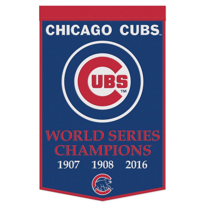 Officially Licensed  Chicago Cubs  Wool Banner -  sku:47661322-win