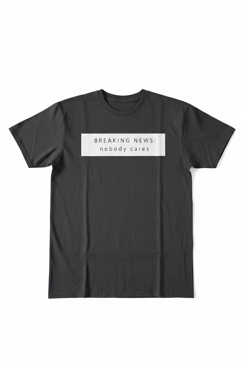 Breaking News: Nobody Cares Graphic T-Shirt
SKU: 20-INH