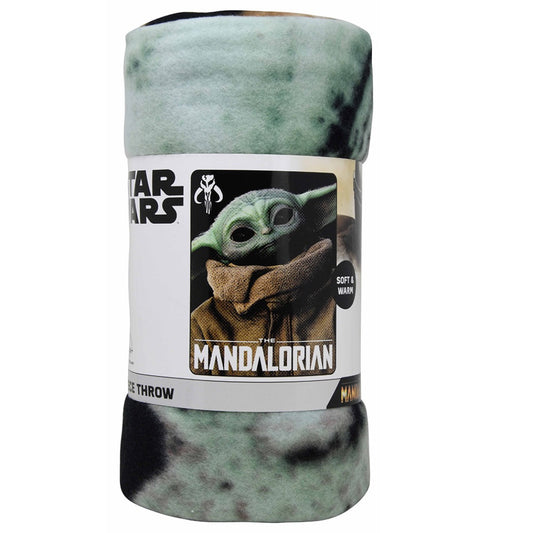 STAR WARS     BABY YODA Kids Plush Fleece Blanket Sku: FT008- pkg