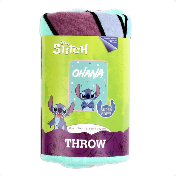 DISNEY                                                        STITCH kids Plush Throw Blanket JF26303-pkg