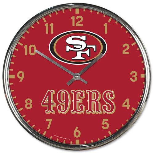 * Officially Licensed  San Francisco  49ers wall Clock.   size: 12"             sku: 2792223-win