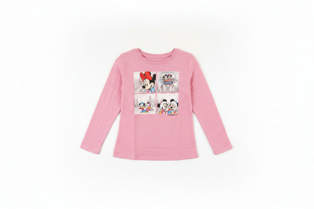SKU: 95-INH
Disney Minnie Mouse Girls Long Sleeve Graphic T-Shirt – Pink