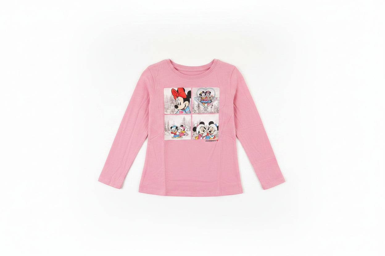 SKU: 95-INH
Disney Minnie Mouse Girls Long Sleeve Graphic T-Shirt – Pink