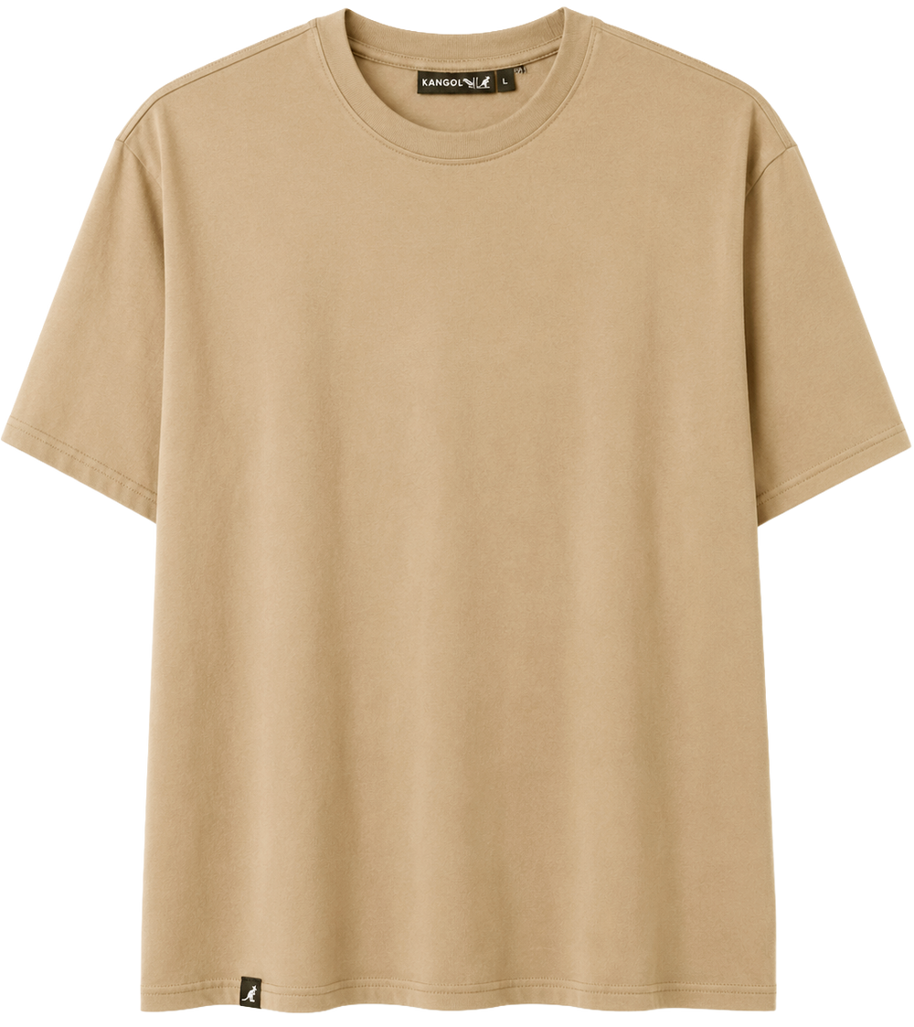 Kangol Relaxed Solid T-shirt Cubansand Size S-2XL.                Sku: K90260-SDW