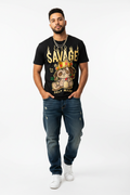 Savage Self Made Graphic T-Shirt – King Bear Edition size: S-2xl.            Sku: M-INH-48REX