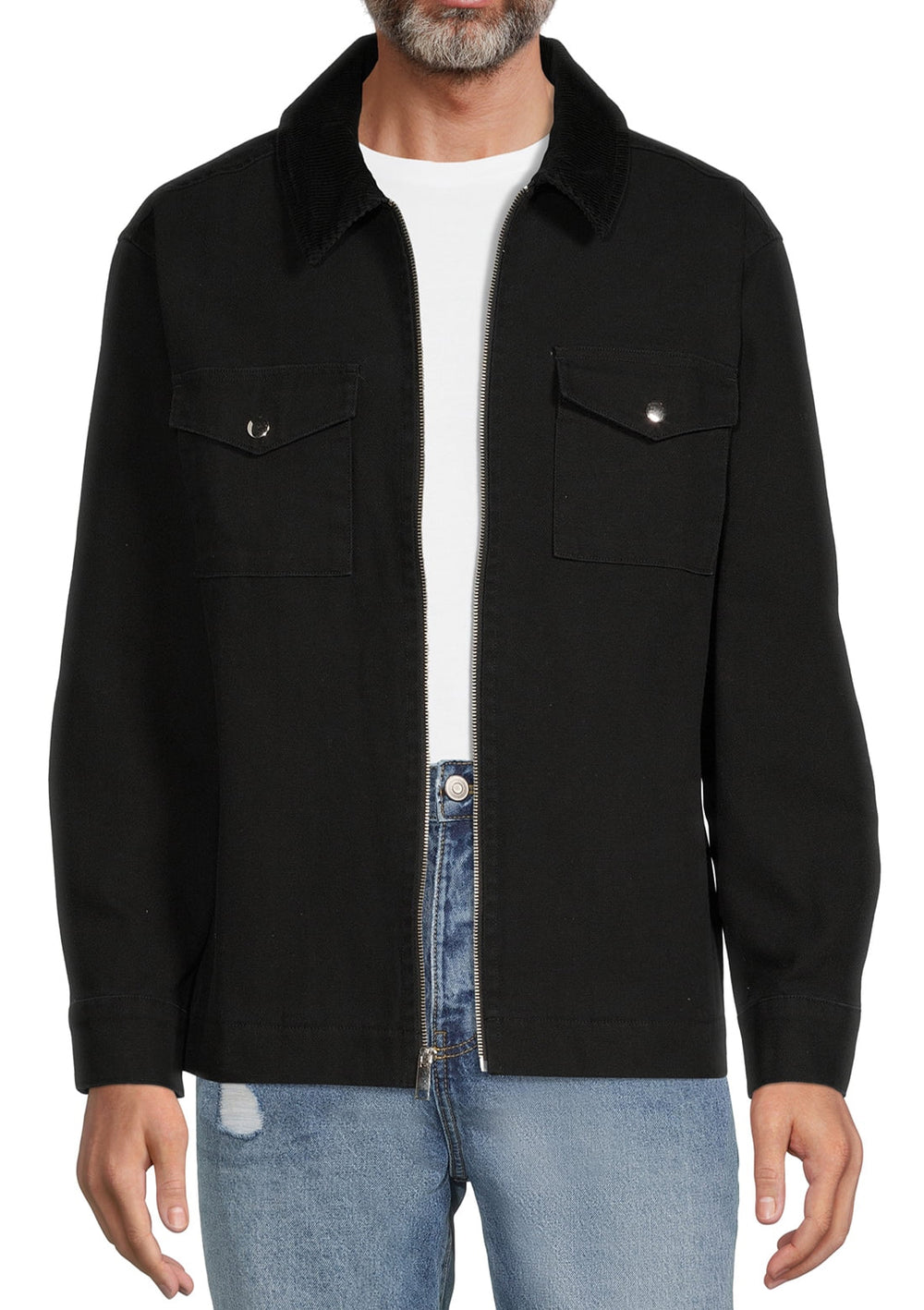 No Boundaries Layering Jacket-Black- sku:NB14100095933B