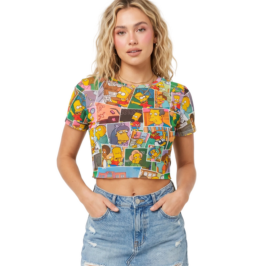 Licensed The Simpsons All-Over Print Crop T-Shirt
SKU: C12