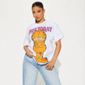 Women's Junior  Not Today Graphic Tee T-Shirt White sku: Not Today size: XS-5XL