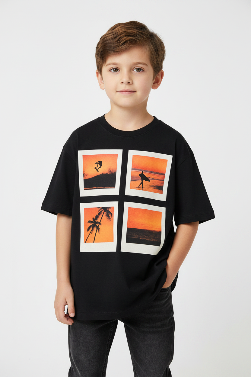 A-1Youth Chemistry Sunset Surf Graphic T-Shirt size: xs-xl.   Sku: 3PLU93410BUT01/OP3179