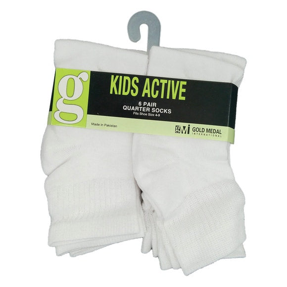 Gold Medal 6pk Kids Socks