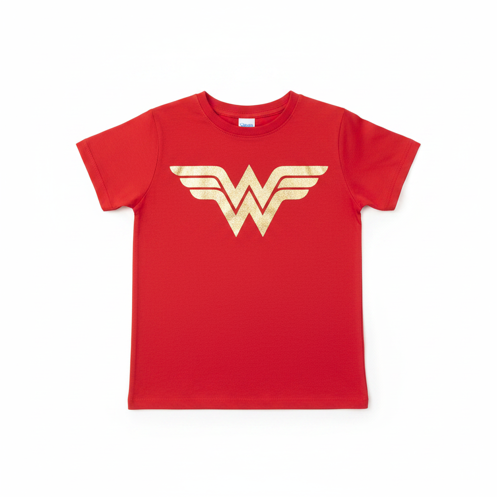SKU: 104-INH
Wonder Woman™ Kids Logo Graphic T-Shirt – Red
