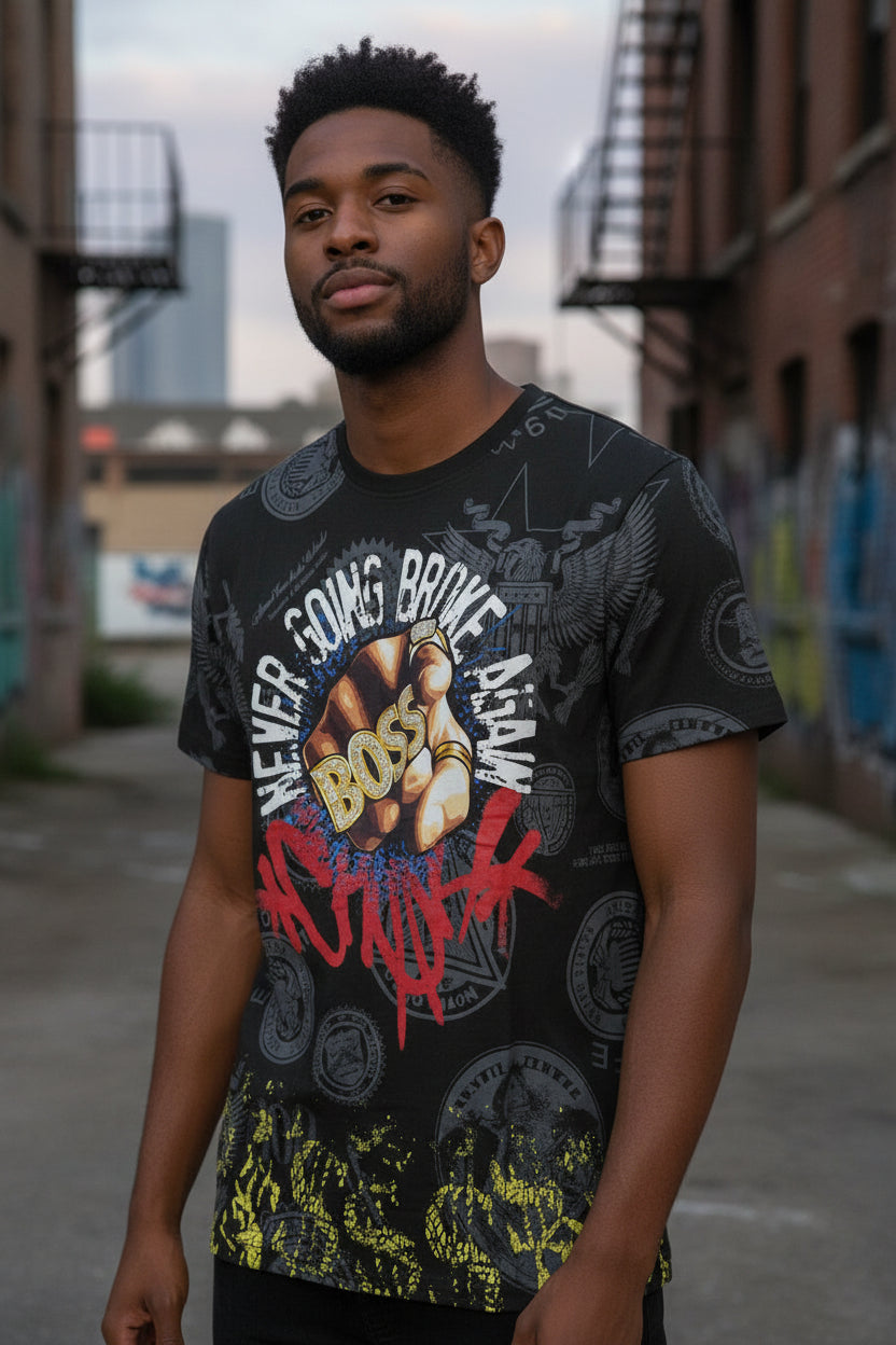 Never Goes Broke Again "Boss" Graphic T-Shirt
SKU: 37-INH
