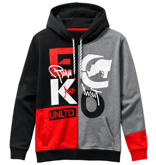 Ecko Unltd. Color Block Graphic Pullover Hoodie