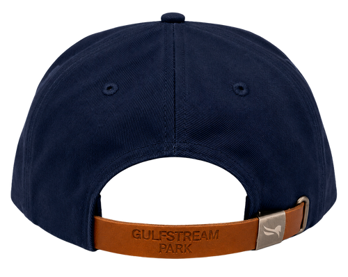 1/st Gulf Stream Park Dad Hat Navy.  sku: Gulfstream 2.0