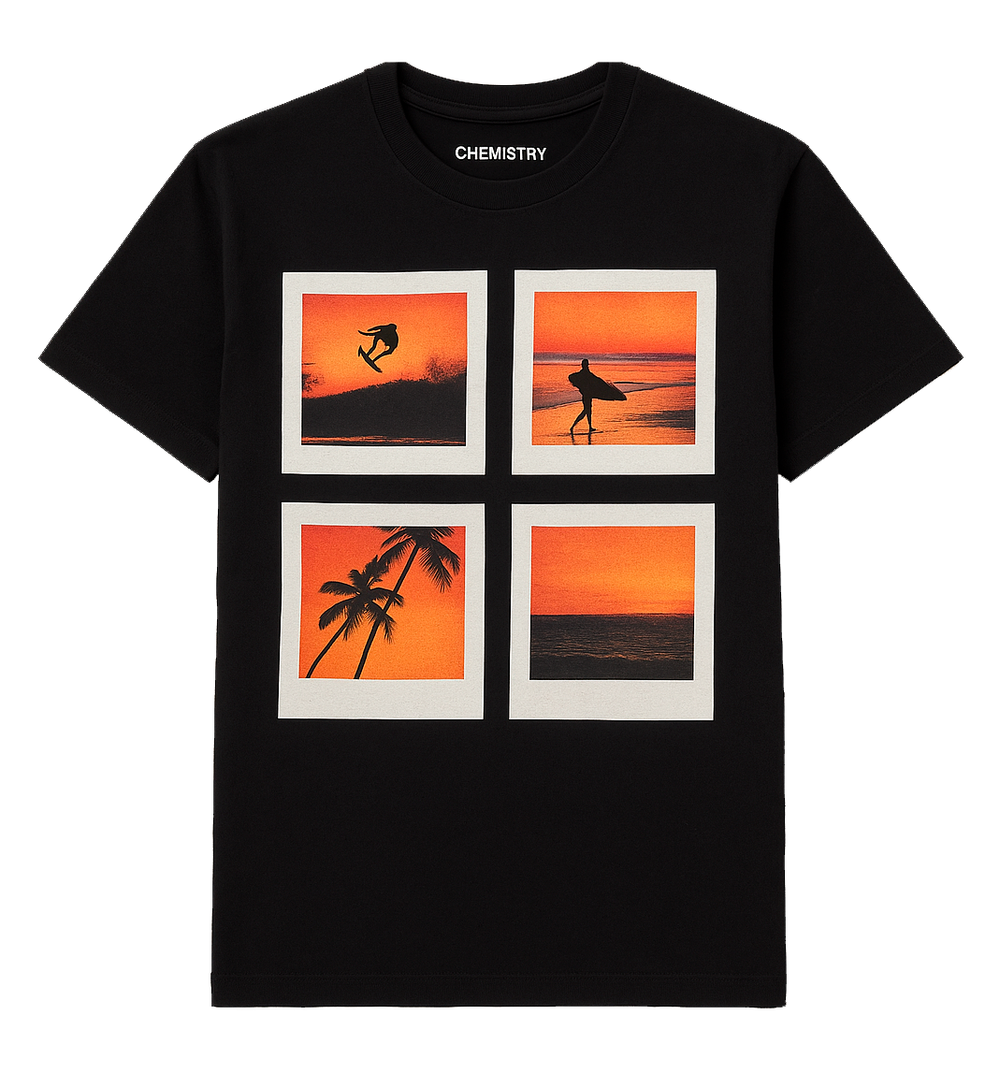 A-1Youth Chemistry Sunset Surf Graphic T-Shirt size: xs-xl.   Sku: 3PLU93410BUT01/OP3179