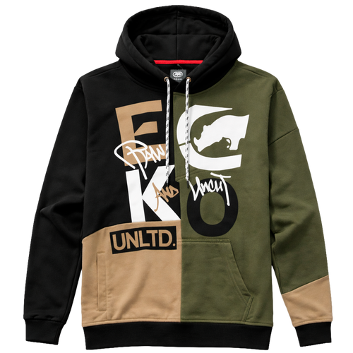 Ecko Unltd. Color Block Graphic Pullover Hoodie