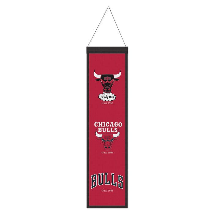Chicago Bulls Wool Banner size 8"x32" sku: 48089322-win