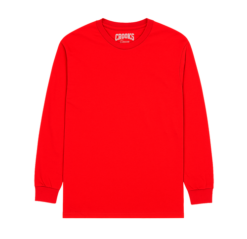 Crooks & Castles Long Sleeve Shirt Red Blank.          sku: (Printed Tag)      size - 2XL, 3XL
