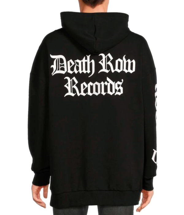 Death Row Records Graphic Hoodie – Black - Sku:4DR10116.    Size; M.L,XL