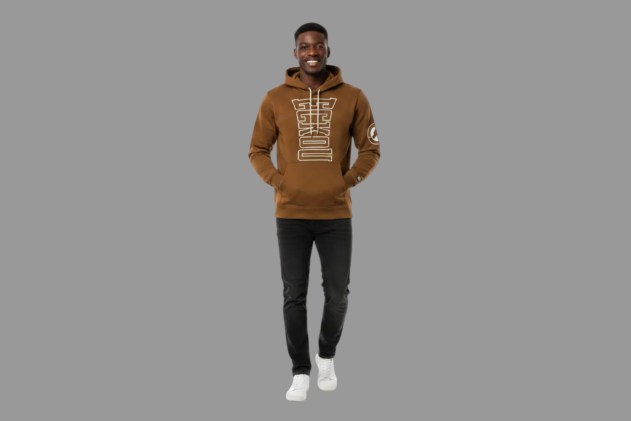 Ecko Unltd Brown Pullover Hoodie sku: EO34H1278-stw