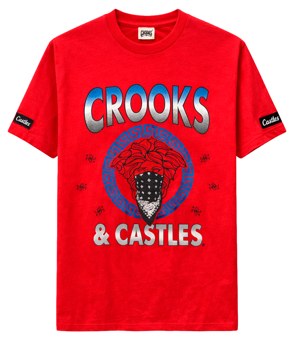 Crooks & Castles Graphic  T-Shirt  Ski: CCST05.                 Open Stock  Size : Xs, S, M, XL