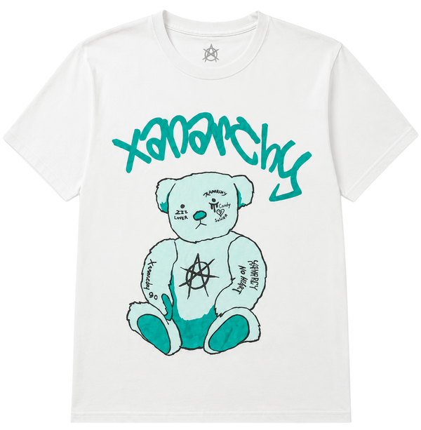 Xanarchy Graphic T-shirts White   Sku: Xanarchy.      Size  S,L,2xl