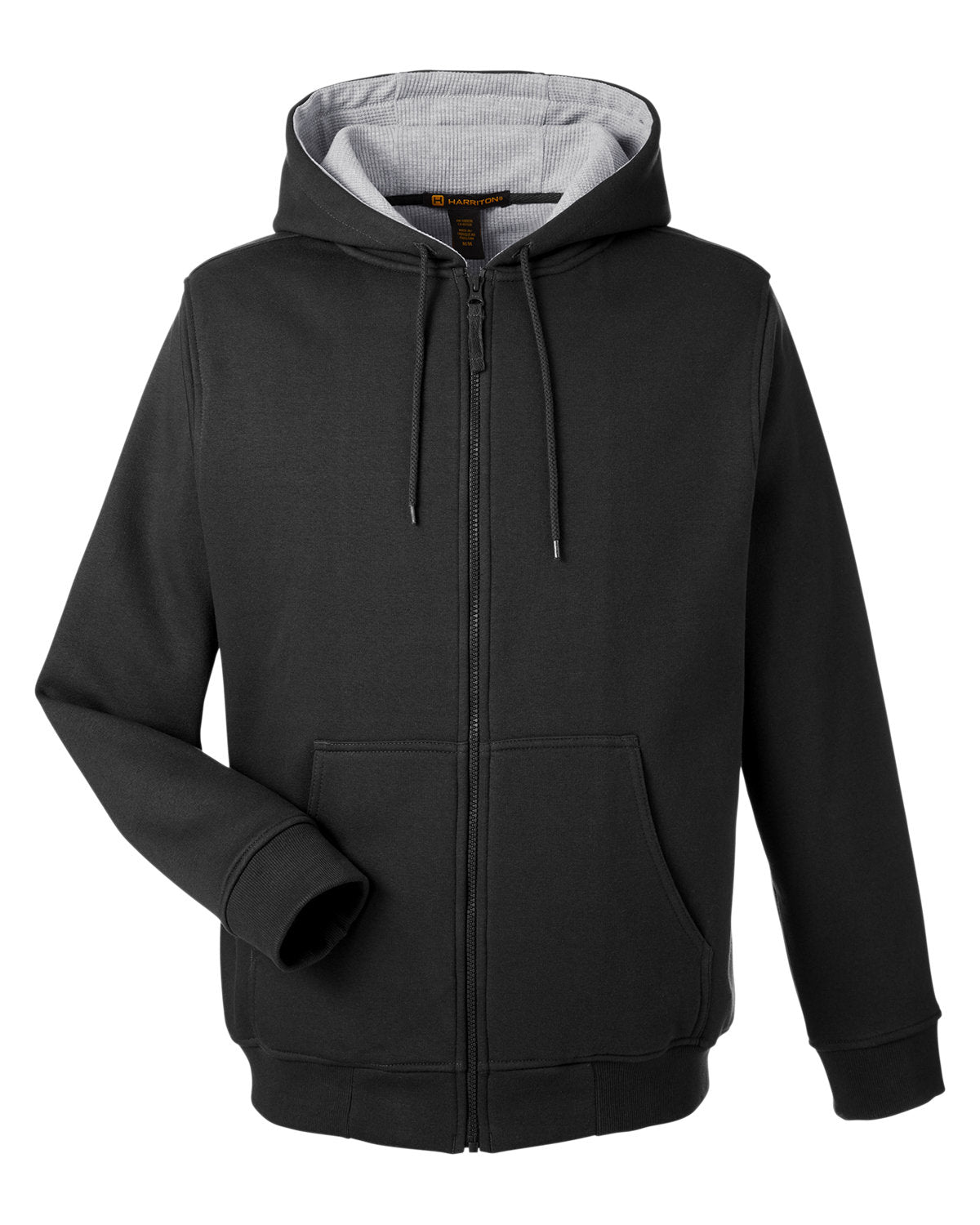 Harriton Men's Climabloc Heavyweight  Zipper  Hooded Sweatshirt.                sku: M-INH009