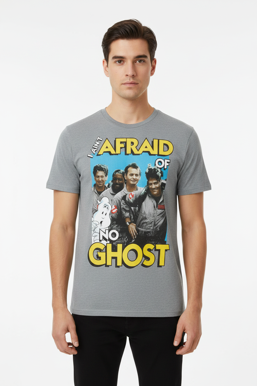Licensed Ghostbusters "I Ain't Afraid of No Ghost" Graphic T-Shirt