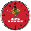 Chicago Blackhawks Chrome Wall Clock size 12"              sku: 2782023-win