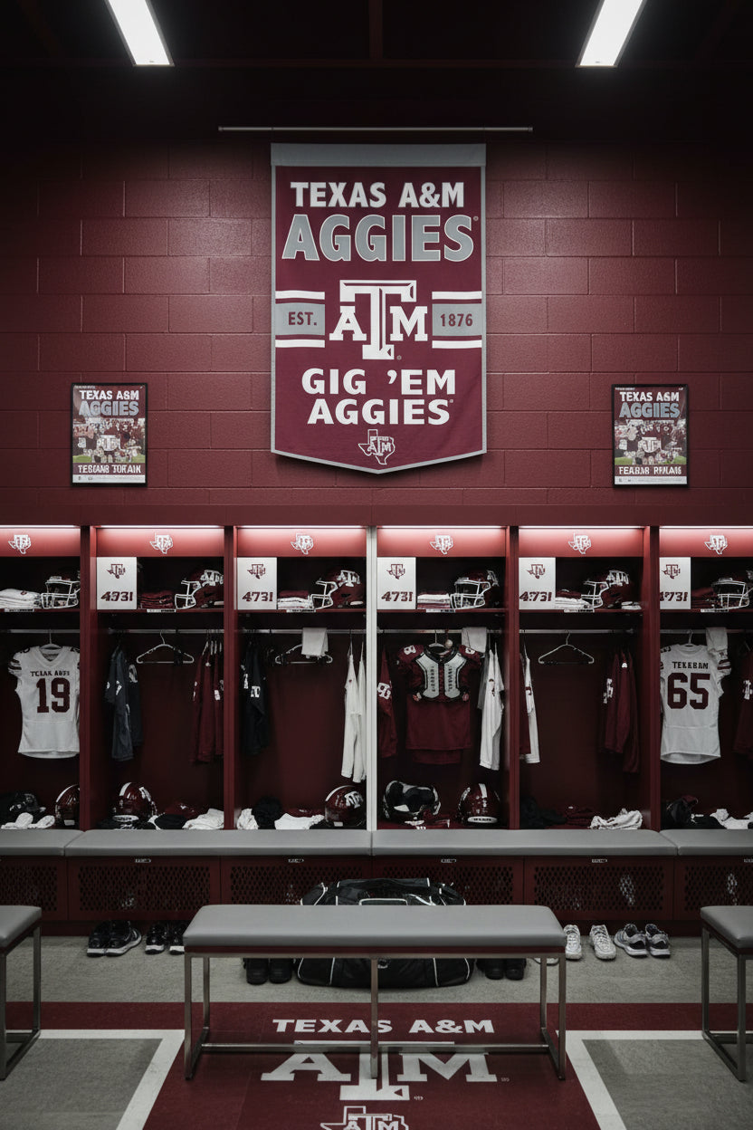 Texas A&M Aggies Wool Banner.          Size: 24"x38"           sku: 49086325-win