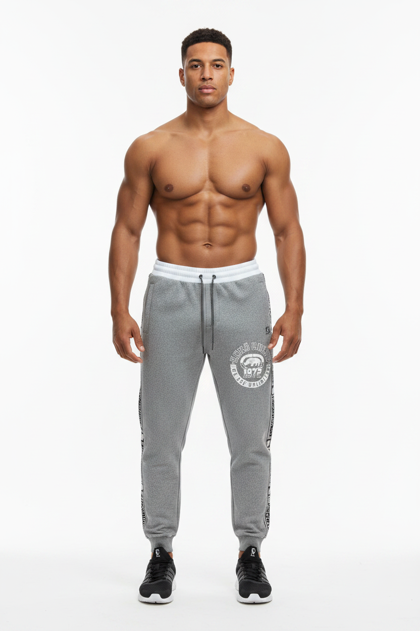 Ecko Unltd  Fleece Jogger Pant Grey Marled/Black  sku: EO34H1207. Size : S-XL
