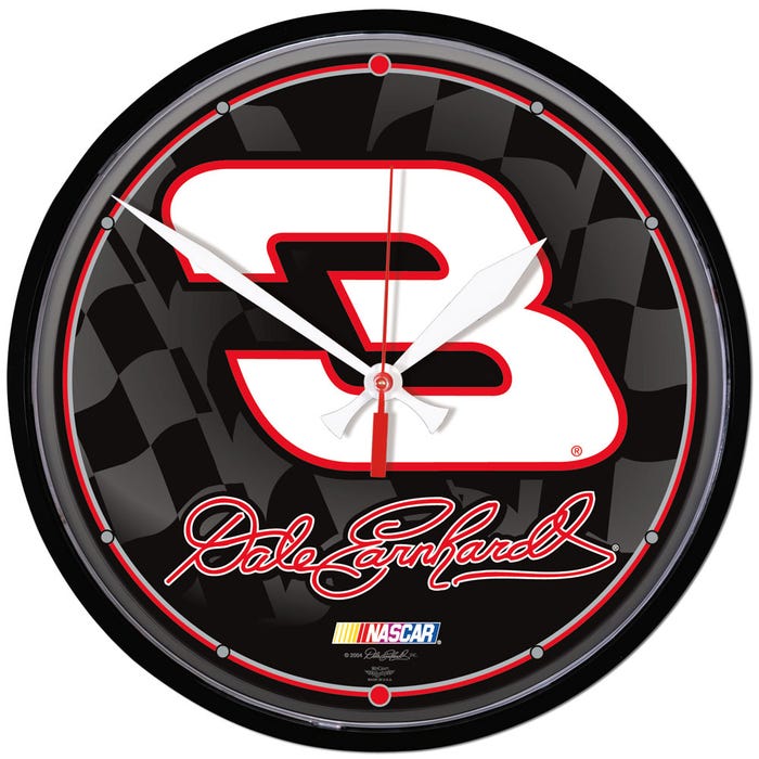 Dale Earnhardt             Round Wall Clock.  Size 12.75.                  Sku: 2984141-win