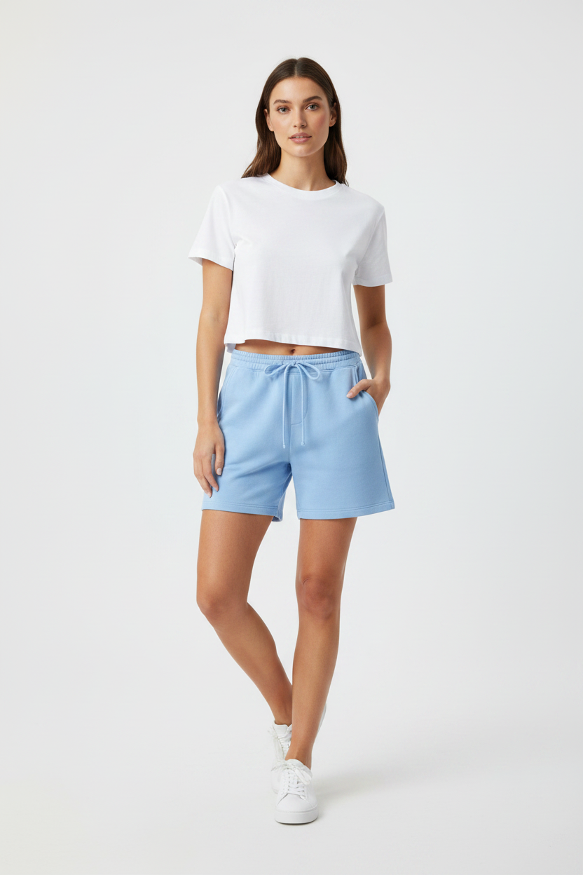 Independent Trading Co Sweat Shorts  LT Blue Sku: Blanks-LT Blue Size: S-2XL