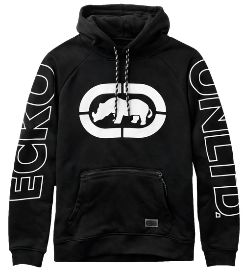 Ecko Unltd. Black Rhino Logo Pullover Hoodie